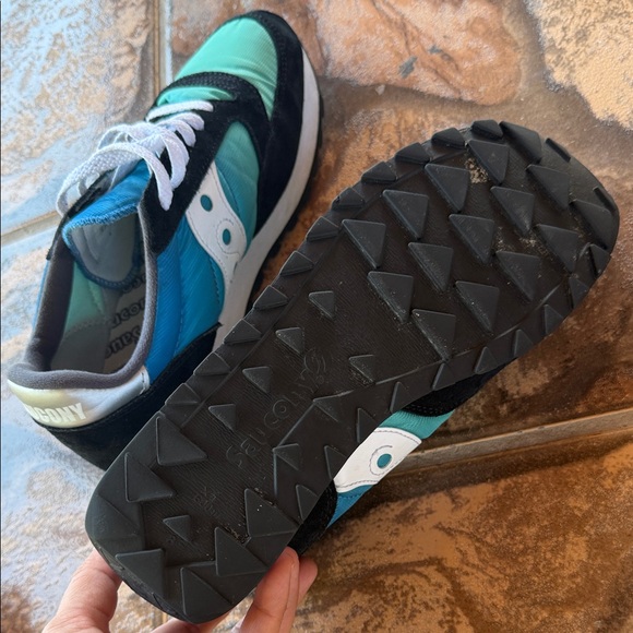 Saucony Aqua and Black Athletic Shoes - Picture 4 of 5
